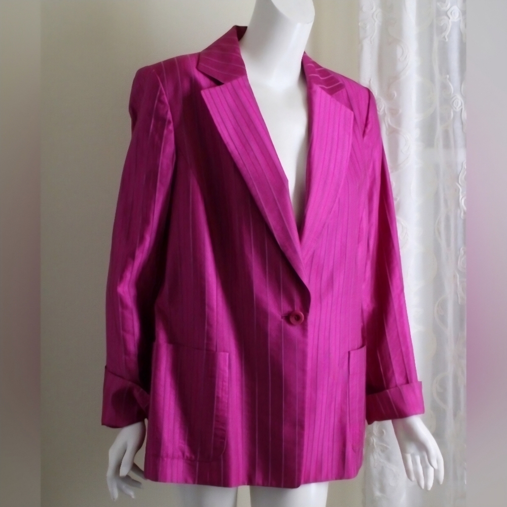 Dana Buchman NWT iridescent Freezia Jacket First Picture Is Correct Color!
